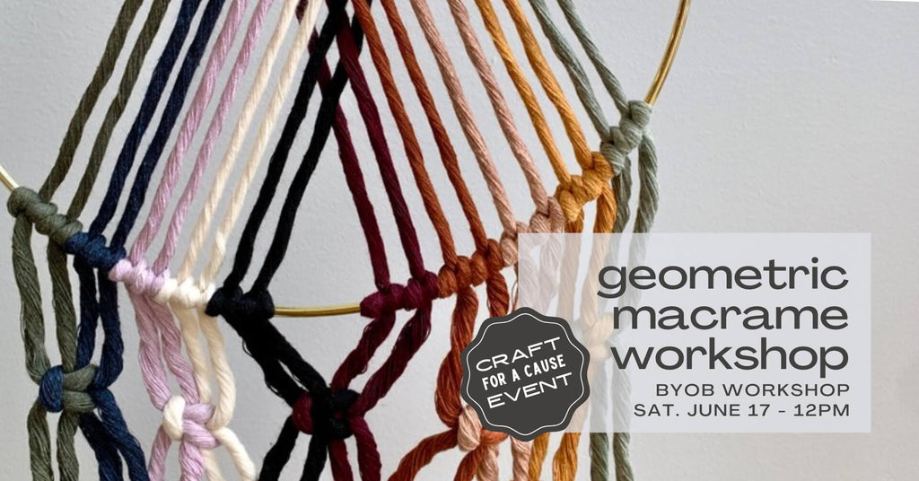 Geometric 🌈 Macrame Workshop - June 17