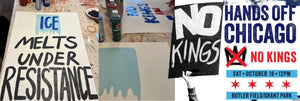 Protest Sign Painting - October 16