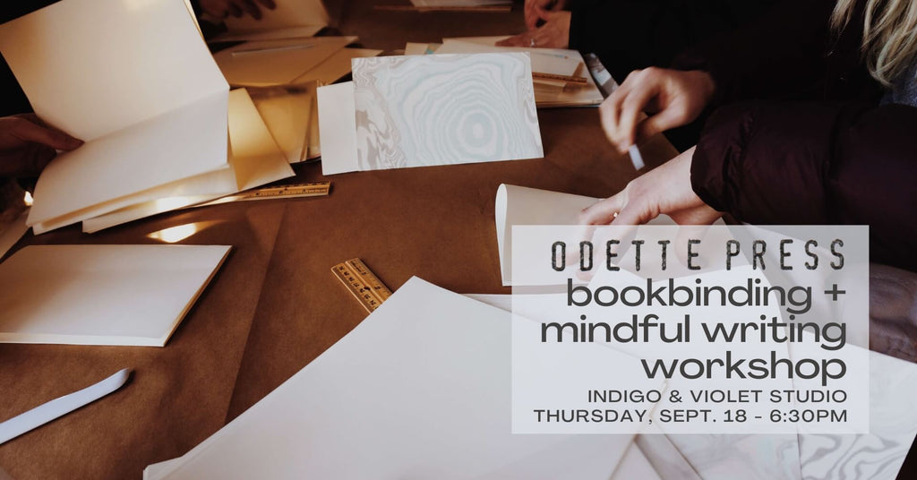 Journal Bookbinding + Mindful Writing Workshop - September 18
