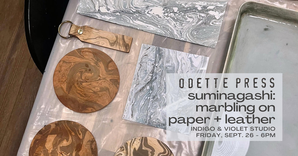 Marbling on Paper and Leather Workshop - September 26