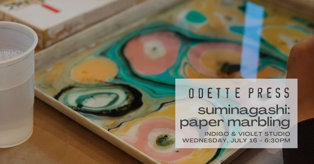 Suminagashi: Paper Marbling Workshop - July 16
