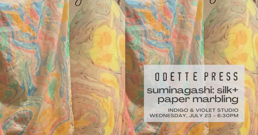 Marbling on Silk and Paper Workshop - July 23