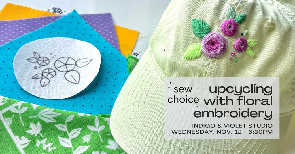 Upcycling with Floral Embroidery Workshop - November 12