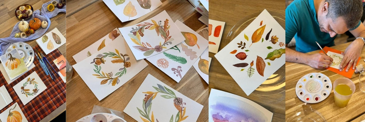 Watercolor Workshop at indigo & violet studio