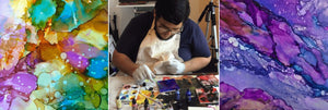 Alcohol Ink Workshop - Dec. 8 - indigo & violet studio LLC