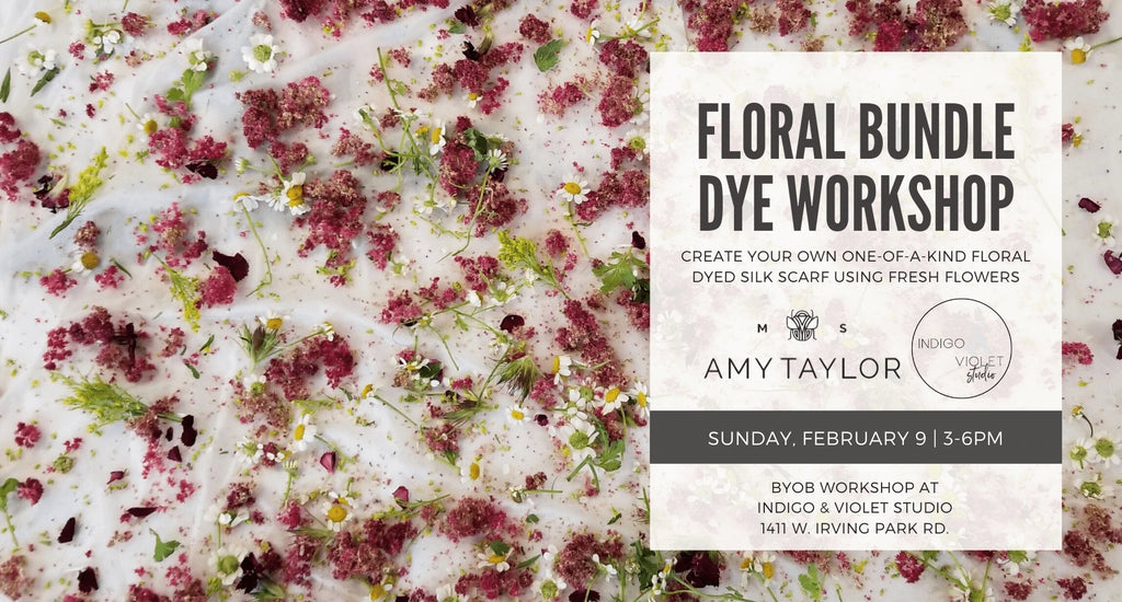 Bundle Dye Workshop with Ms. Amy Taylor - Feb. 9 - indigo & violet studio LLC