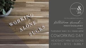 Coworking Day | Headshots + Happy Hour - May 15 - indigo & violet studio LLC