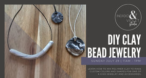 DIY Clay Bead Jewelry - July 29 - indigo & violet studio LLC
