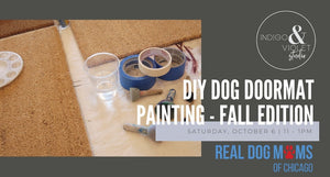 DIY Dog Doormat Painting : Fall Edition - Oct 6 - indigo & violet studio LLC