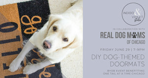 DIY Dog-Themed Doormats - June 29 - indigo & violet studio LLC