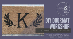 DIY Doormat Workshop - August 8 - indigo & violet studio LLC