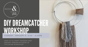 DIY Dreamcatcher Workshop - Jan 8 - indigo & violet studio LLC