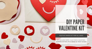 DIY Paper Valentine Kit - indigo & violet studio LLC