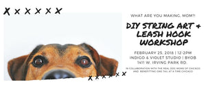 dog string art + leash hook workshop | Feb. 25 - indigo & violet studio LLC