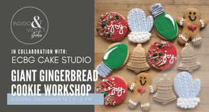 Giant Gingerbread Cookie Workshop - December 16 - indigo & violet studio LLC