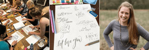 Hand Lettering Workshop - March 22 - indigo & violet studio LLC