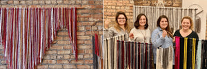 Indigo & Violet Studio - Yarn Wall Hanging Workshop - Project Examples - Ladies Night Out - BYOB Craft Class in Chicago on January 4