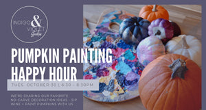 Pumpkin Painting Party - Indigo & Violet Studio Chicago