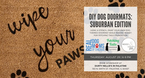 Suburban Dog Doormat Painting - August 29