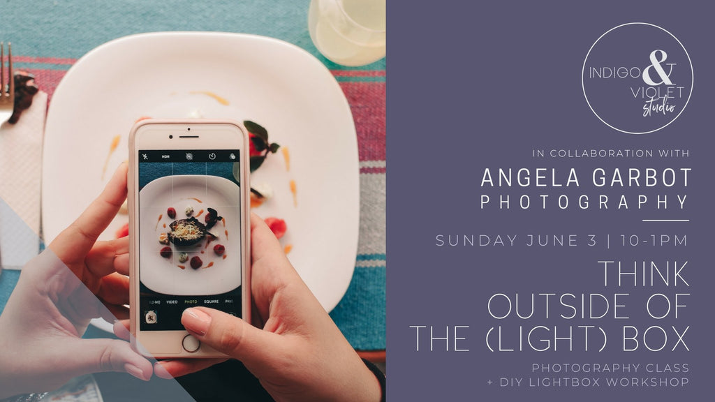 Indigo & Violet Studio - Crafts + Photography workshop with Angela Garbot Photography