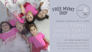 indigo & violet studio - free MVMT shop chicago kids DIY tutu dance party