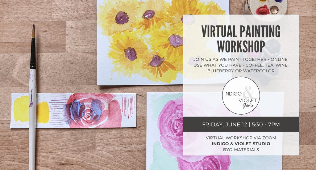 Indigo & Violet Studio - Virtual Painting Class - June 12