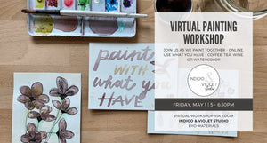 Indigo & Violet Studio - Virtual Painting Class - May 1