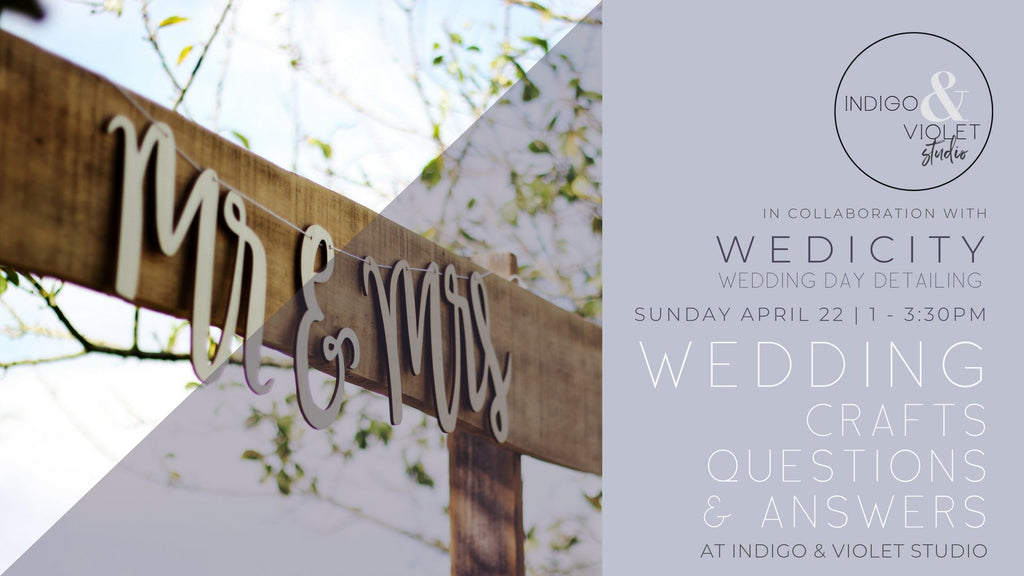 indigo & violet studio - Chicago wedding crafts + DIY bride